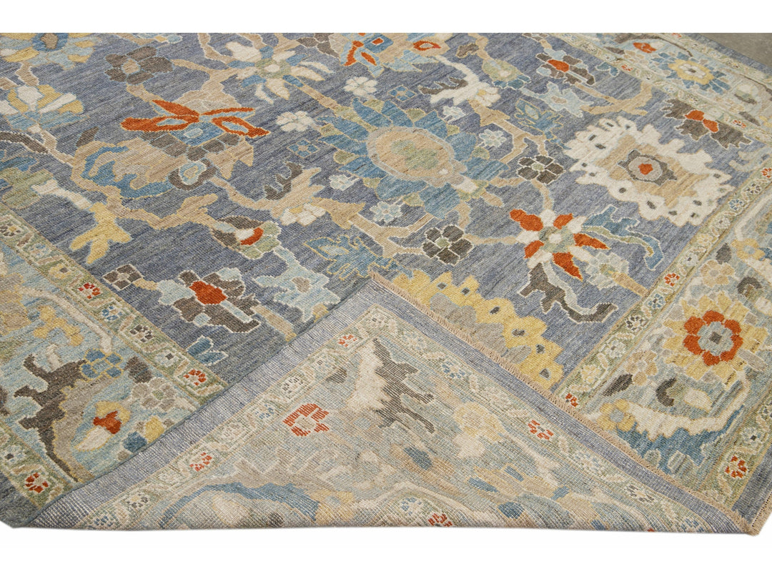 Modern Sultanabad Wool Rug 9 X 13