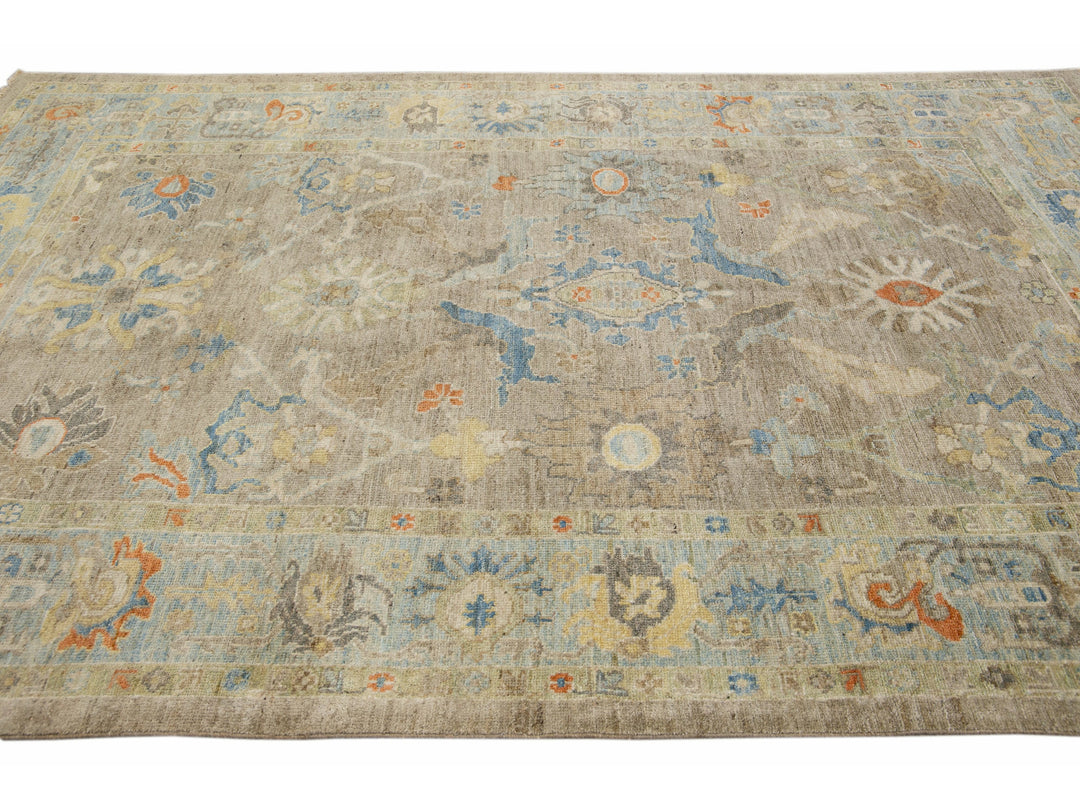 Modern Sultanabad Wool Rug 6 X 10