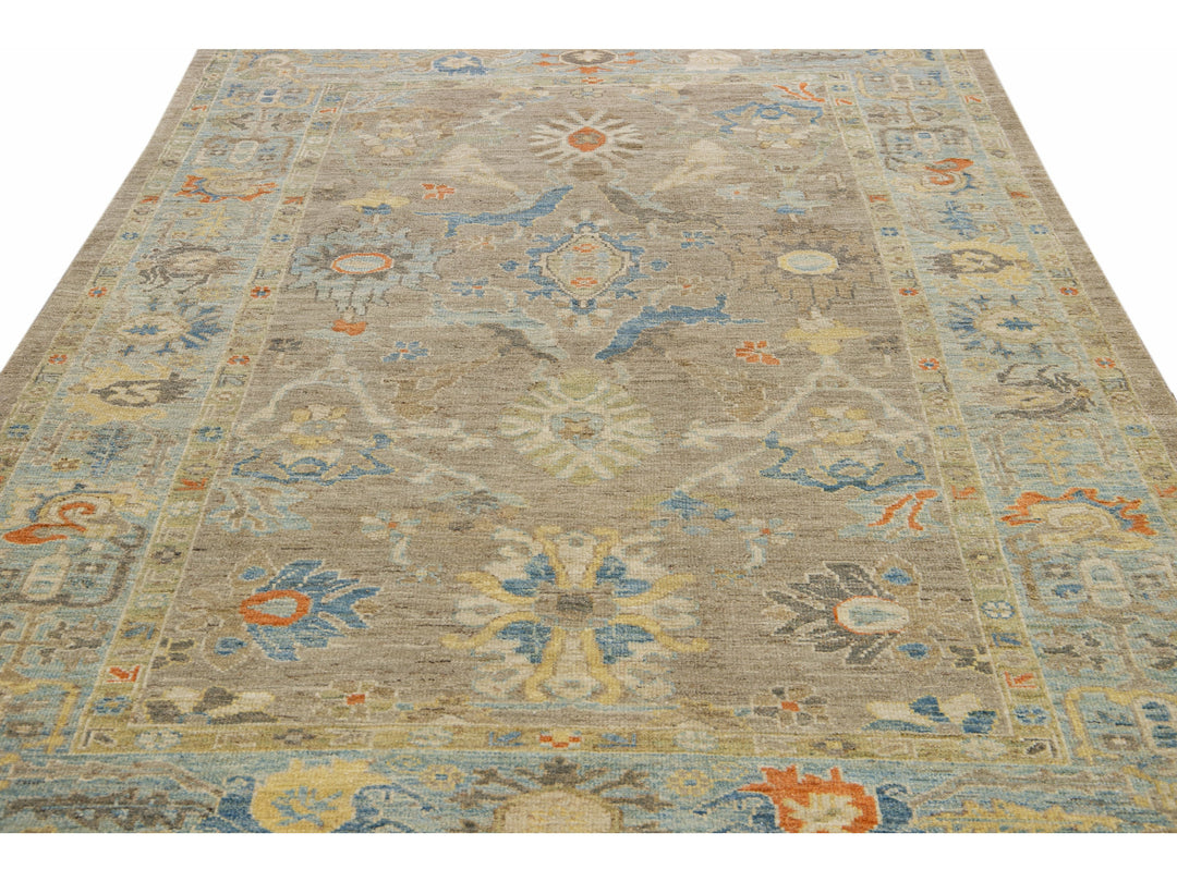 Modern Sultanabad Wool Rug 6 X 10
