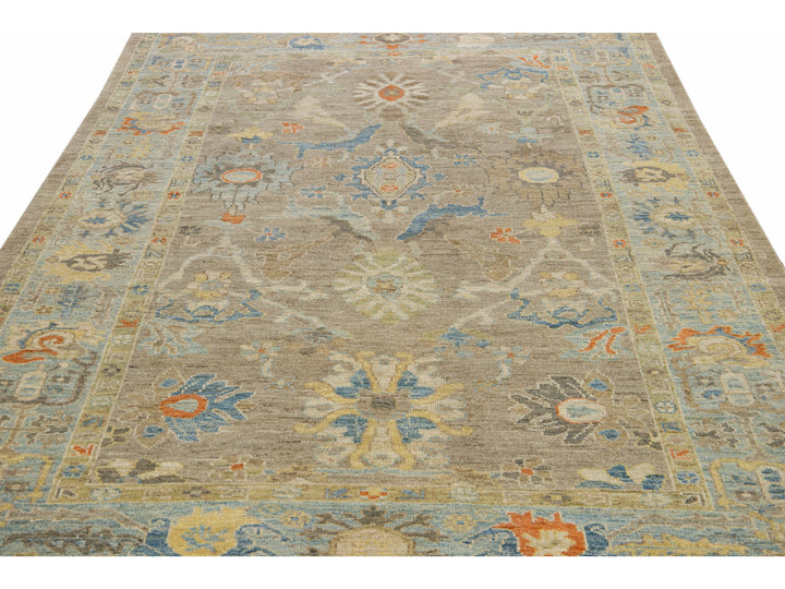 Modern Sultanabad Wool Rug 6 X 10
