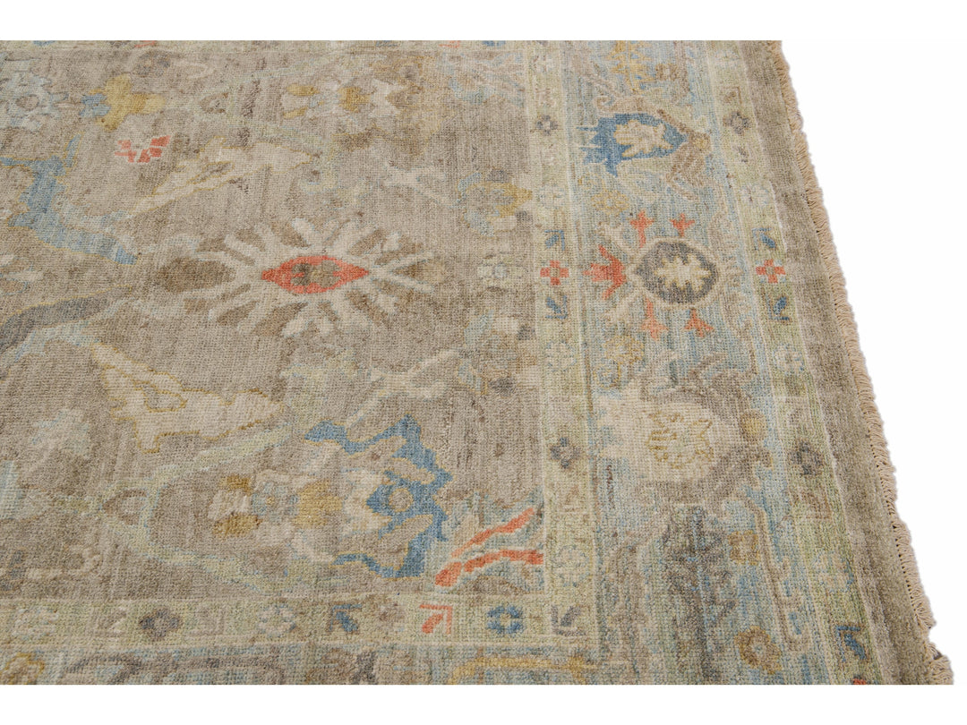 Modern Sultanabad Wool Rug 6 X 10