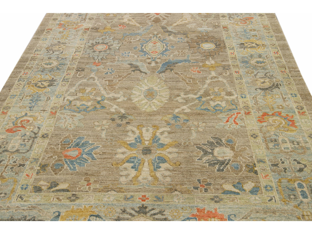 Modern Sultanabad Wool Rug 6 X 10