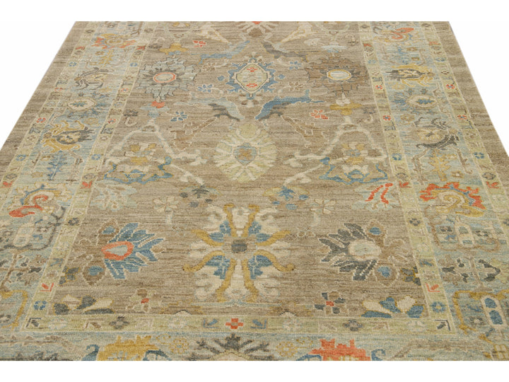 Modern Sultanabad Wool Rug 6 X 10