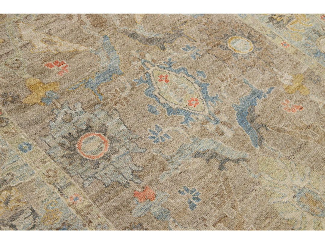 Modern Sultanabad Wool Rug 6 X 10