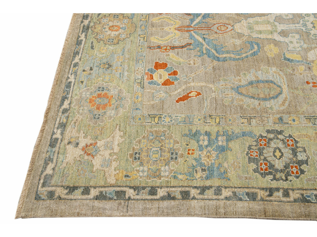 Modern Sultanabad Wool Rug 7 X 10
