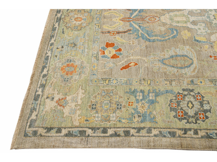 Modern Sultanabad Wool Rug 7 X 10
