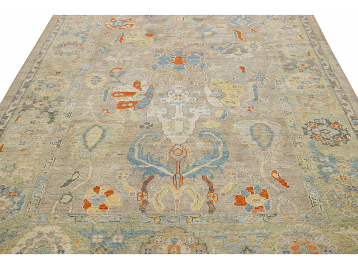 Modern Sultanabad Wool Rug 7 X 10