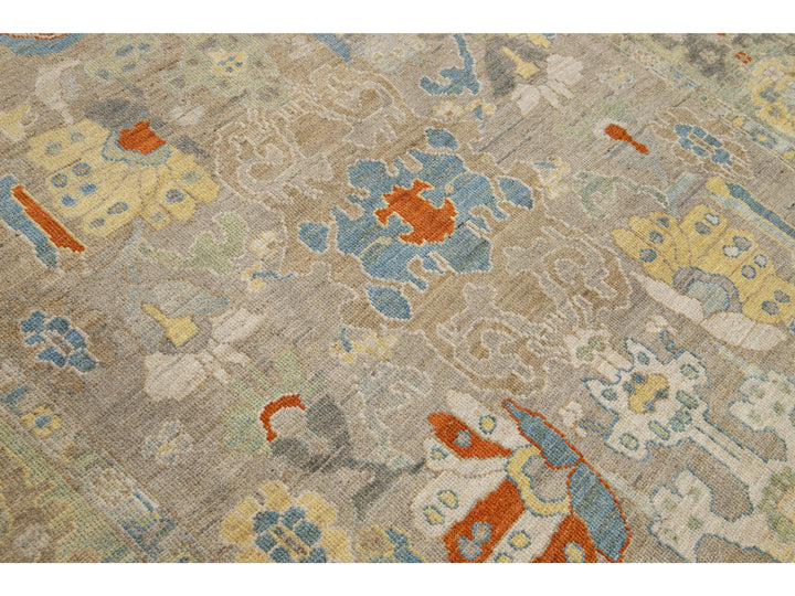Modern Sultanabad Wool Rug 7 X 10