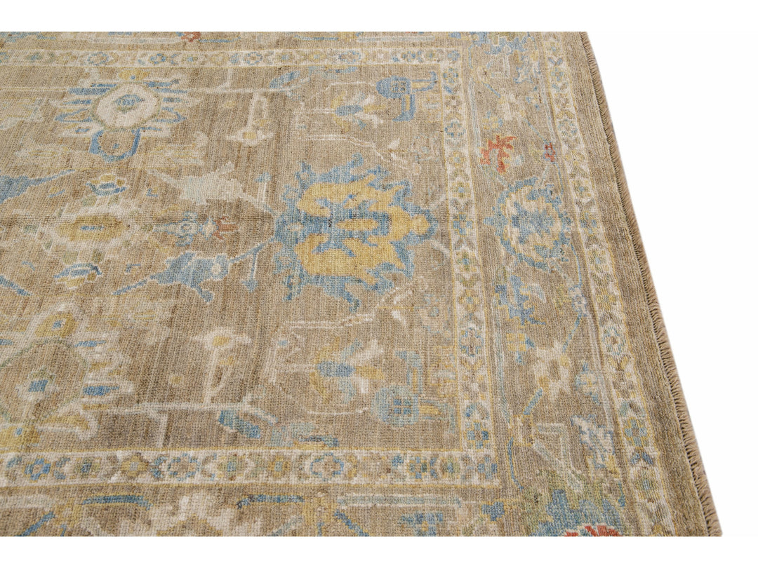 Modern Sultanabad Wool Rug 6 X 9