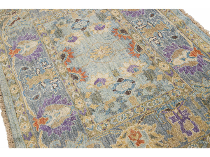 Modern Sultanabad Wool Rug 4 X 6
