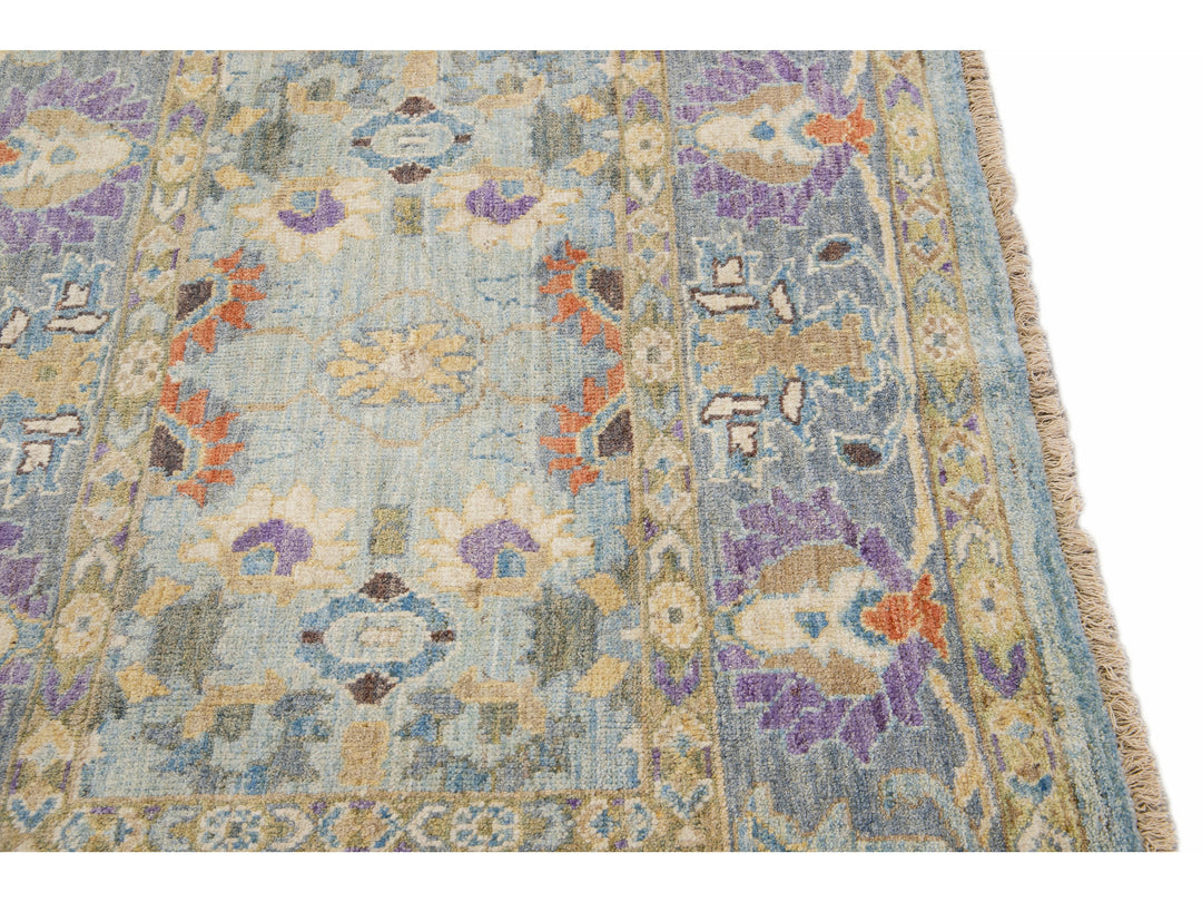 Modern Sultanabad Wool Rug 4 X 6