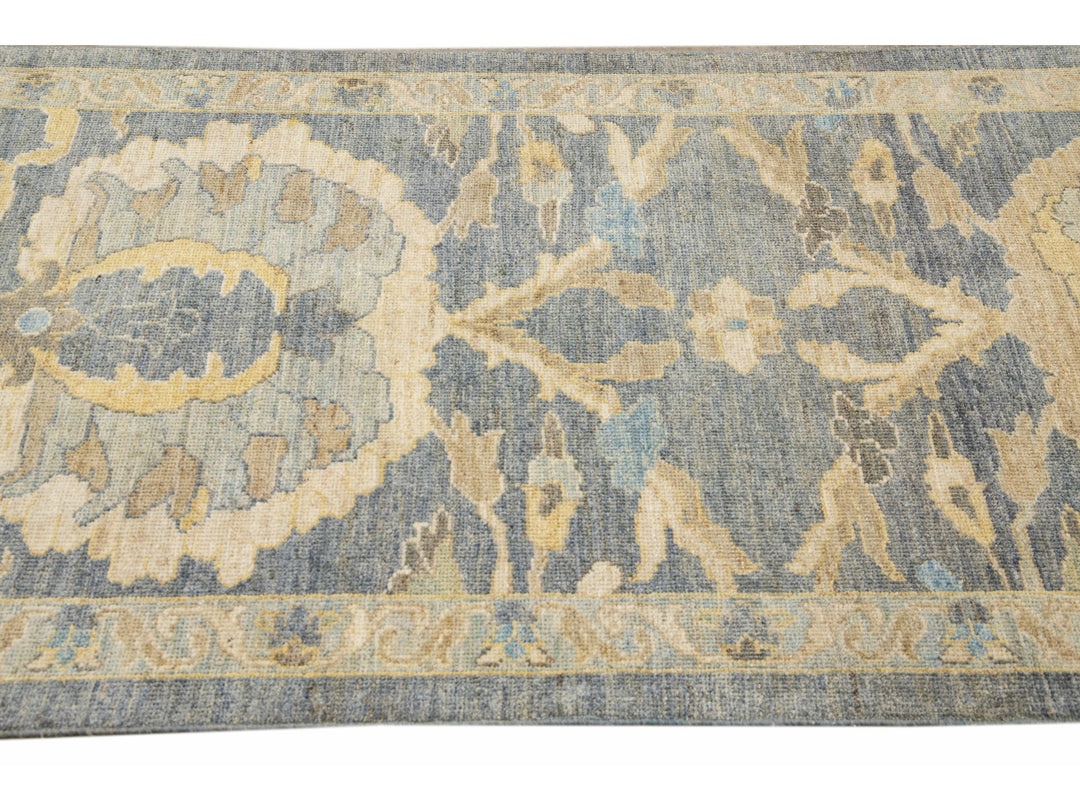 Modern Sultanabad Long Wool Runner 4 X 21
