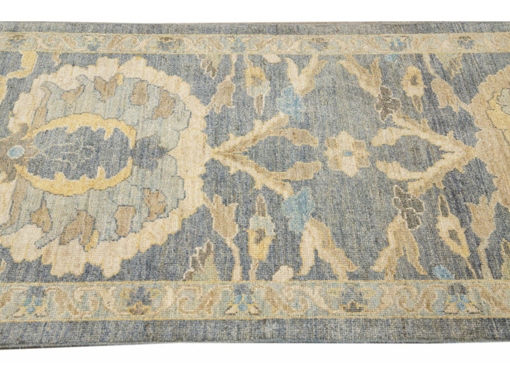 Modern Sultanabad Long Wool Runner 4 X 21