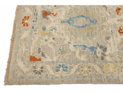 Modern Sultanabad Wool Runner 3 X 6