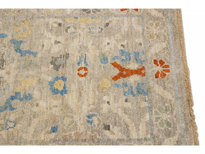 Modern Sultanabad Wool Runner 3 X 6