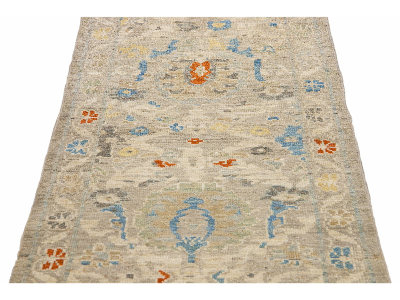 Modern Sultanabad Wool Runner 3 X 6