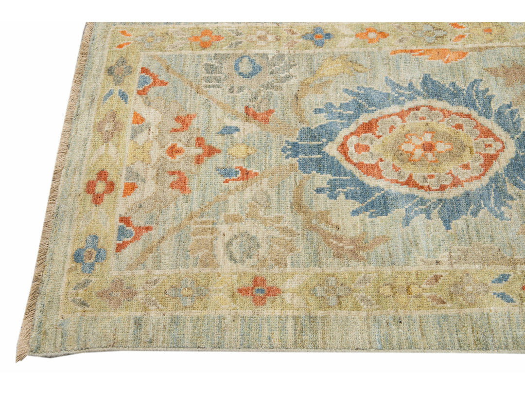 Modern Sultanabad Long Wool Runner 3 X 20