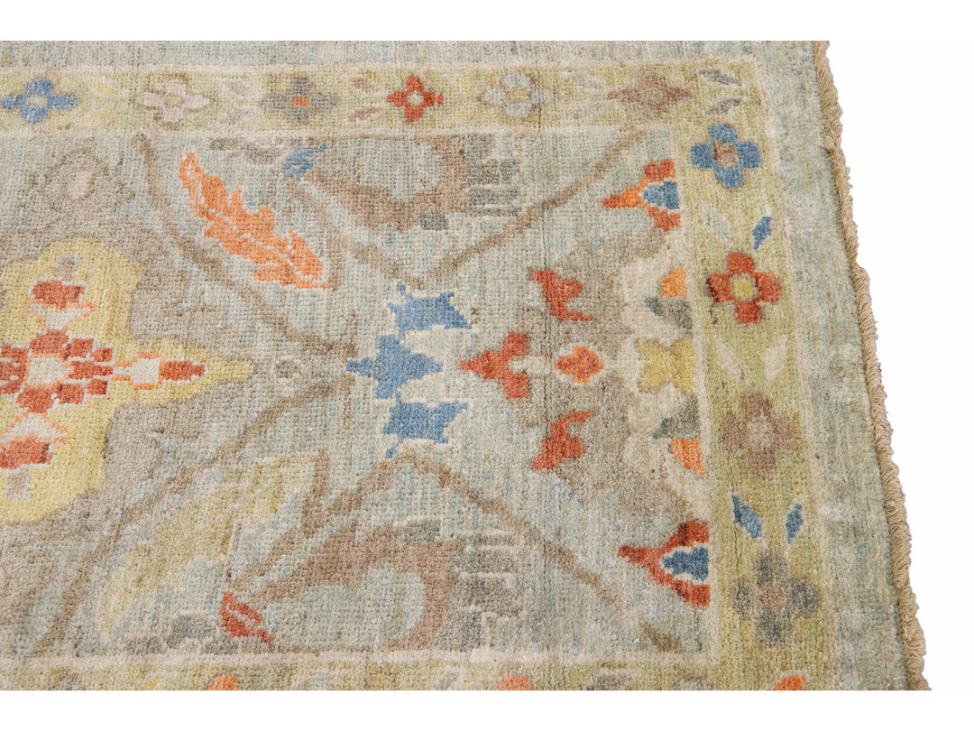 Modern Sultanabad Long Wool Runner 3 X 20