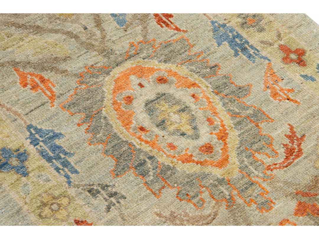 Modern Sultanabad Long Wool Runner 3 X 20