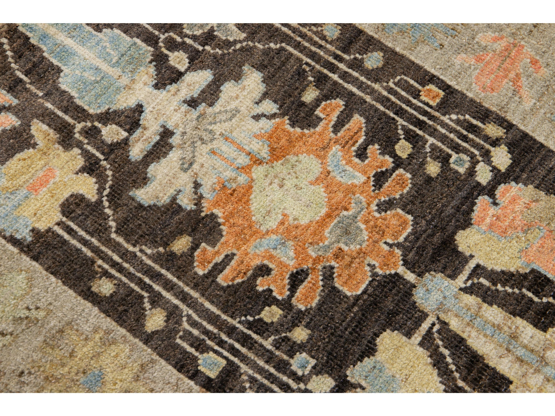 Modern Sultanabad Long Wool Runner 3 X 18