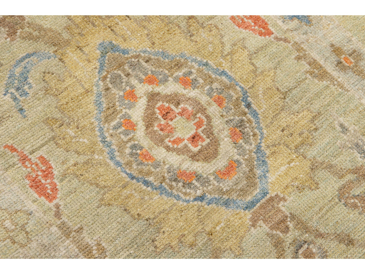 Modern Sultanabad Long Wool Runner 3 X 16