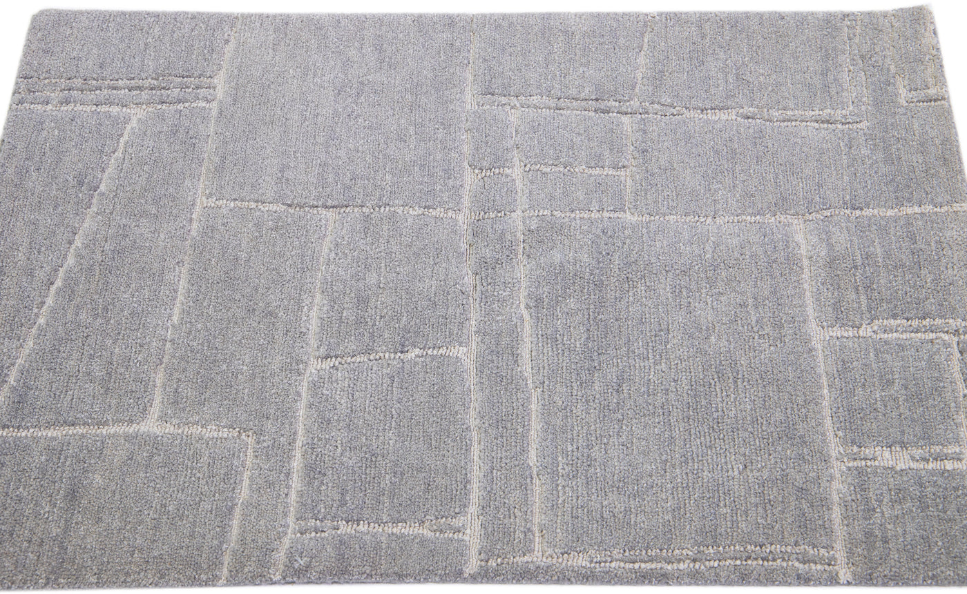 Modern Tibetan Abstract Custom Wool Rug