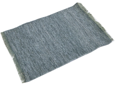 Modern Soumak Style Custom Wool Rug