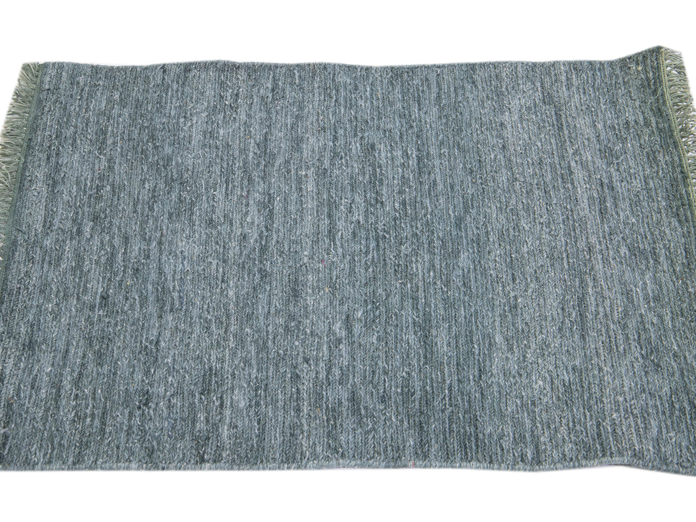 Modern Soumak Style Custom Wool Rug