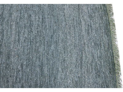 Modern Soumak Style Custom Wool Rug