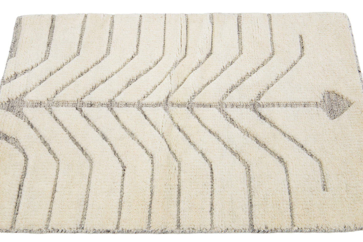 Modern Moroccan Style Wool Custom Rug