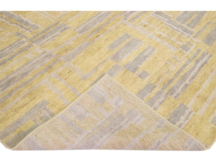 Modern Abstract Wool Rug 8 X 10