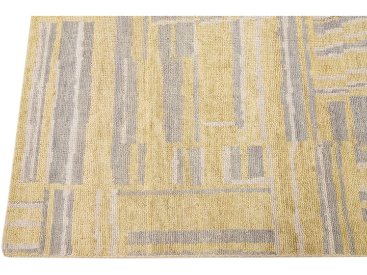 Modern Abstract Wool Rug 8 X 10