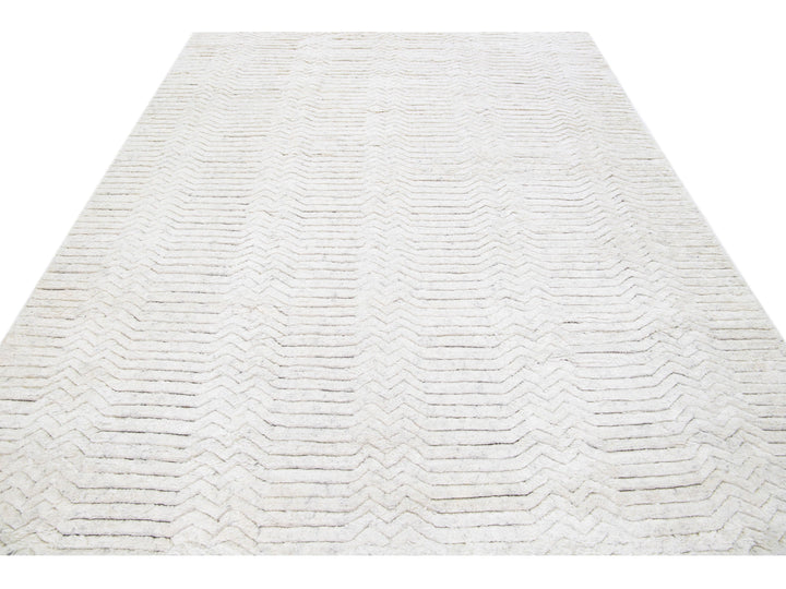 Modern Moroccan Wool Rug 8 X 10