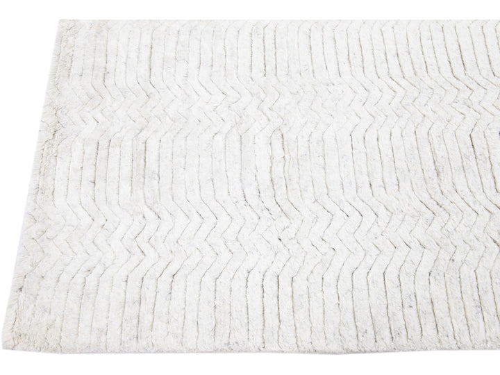 Modern Moroccan Wool Rug 8 X 10