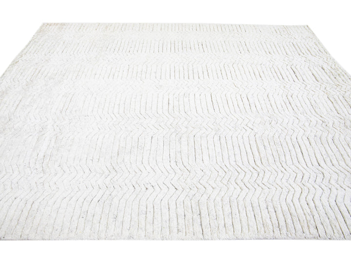 Modern Moroccan Wool Rug 8 X 10