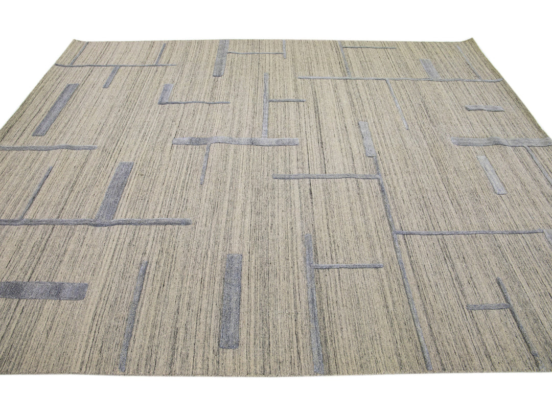 Modern Wool Rug 8 X 10