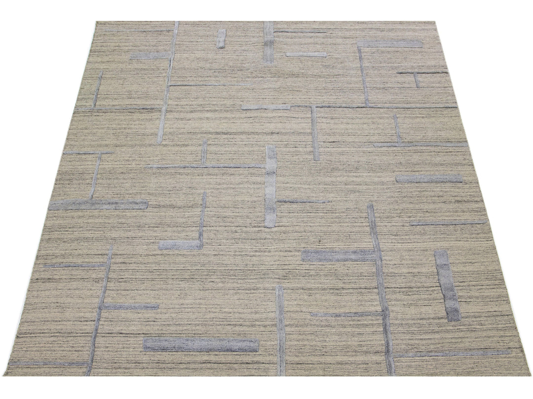 Modern Wool Rug 8 X 10
