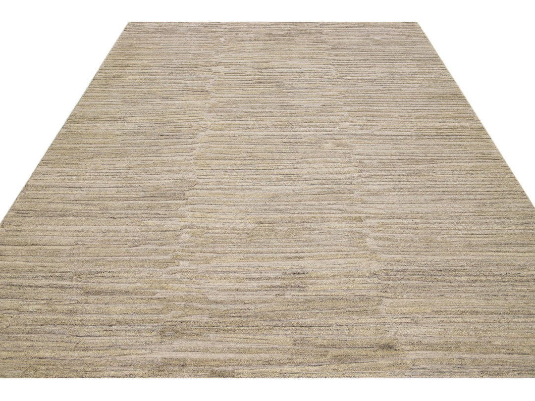 Modern Texture Wool & Viscose Rug 8 X 10