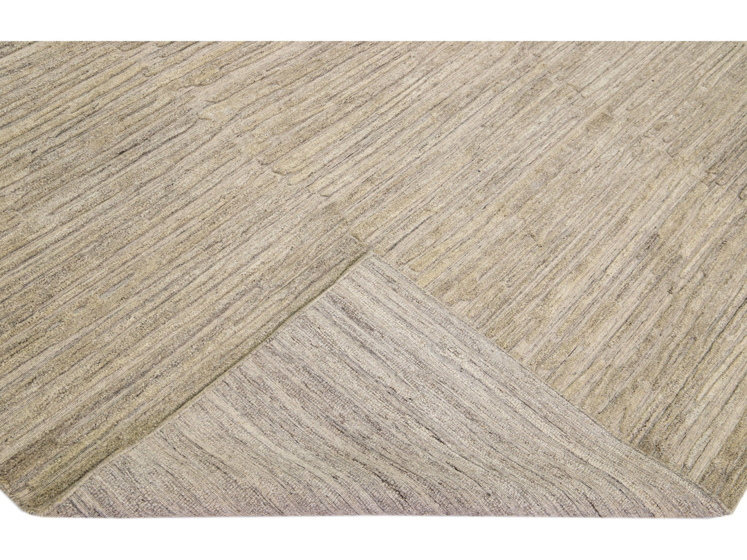 Modern Texture Wool & Viscose Rug 8 X 10