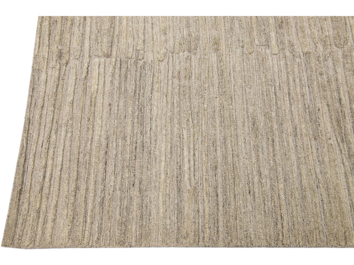 Modern Texture Wool & Viscose Rug 8 X 10