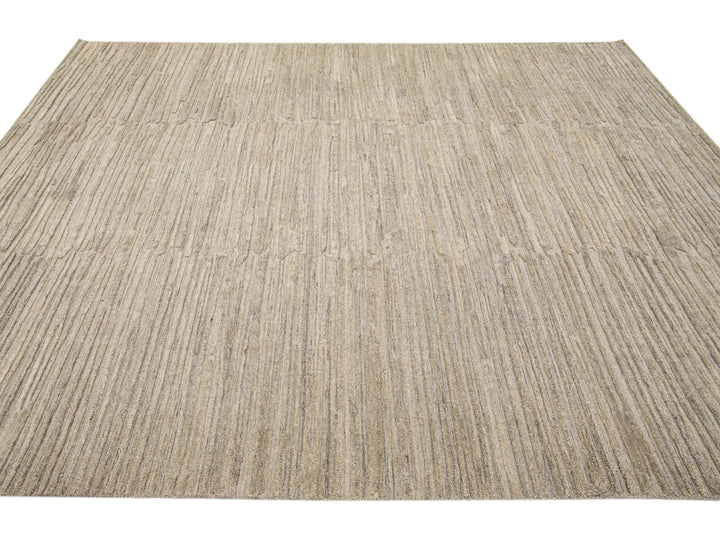 Modern Texture Wool & Viscose Rug 8 X 10