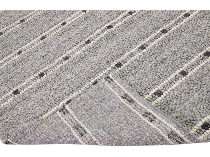 Modern Texture Wool Rug 8 X 10