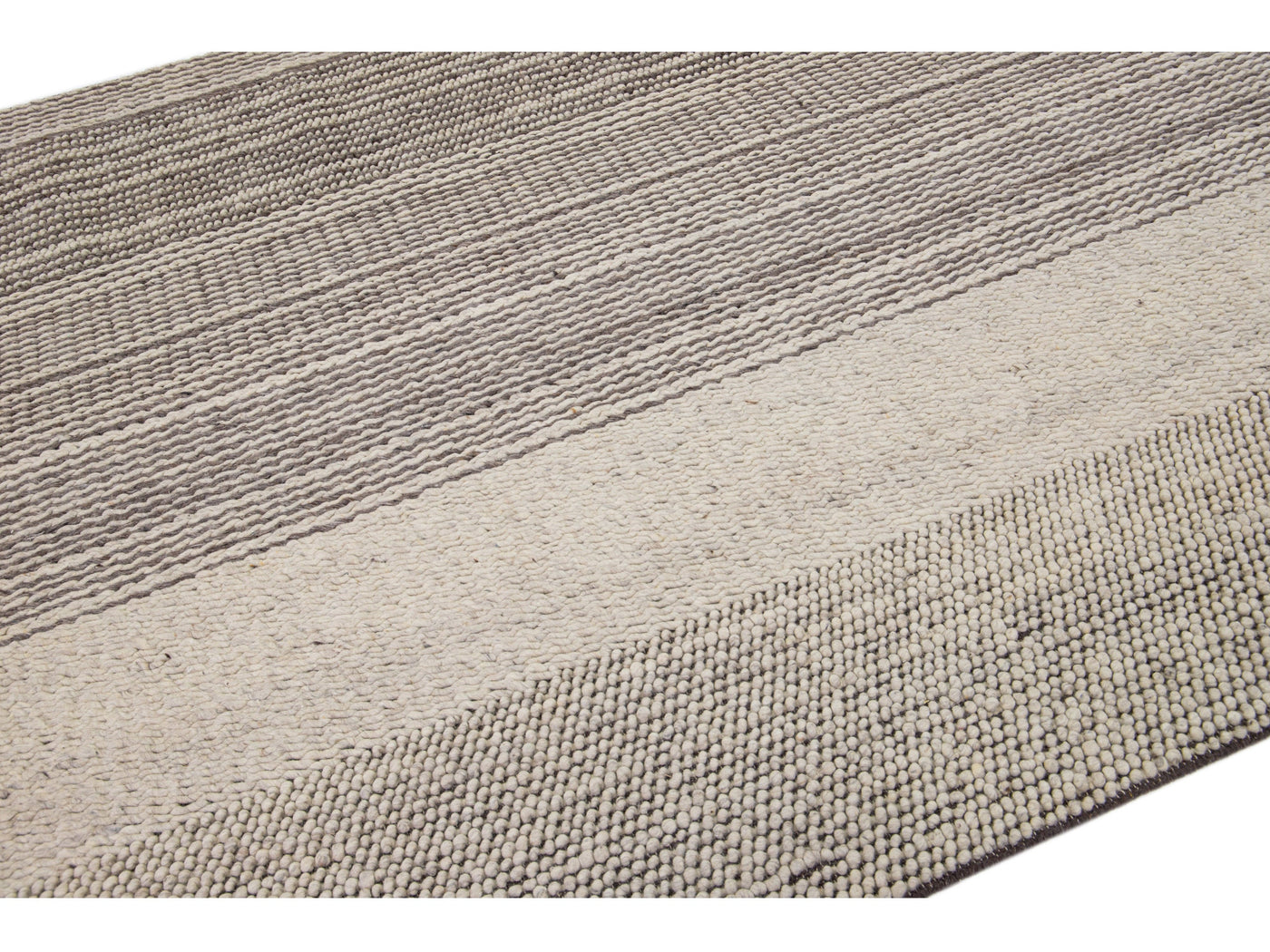 Modern Textured Wool Rug 8 X 10