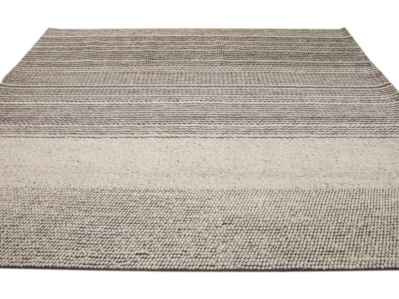 Modern Textured Wool Rug 8 X 10