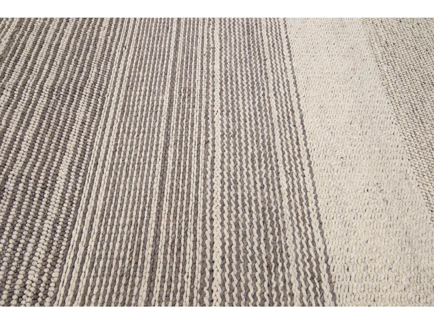 Modern Textured Wool Rug 8 X 10