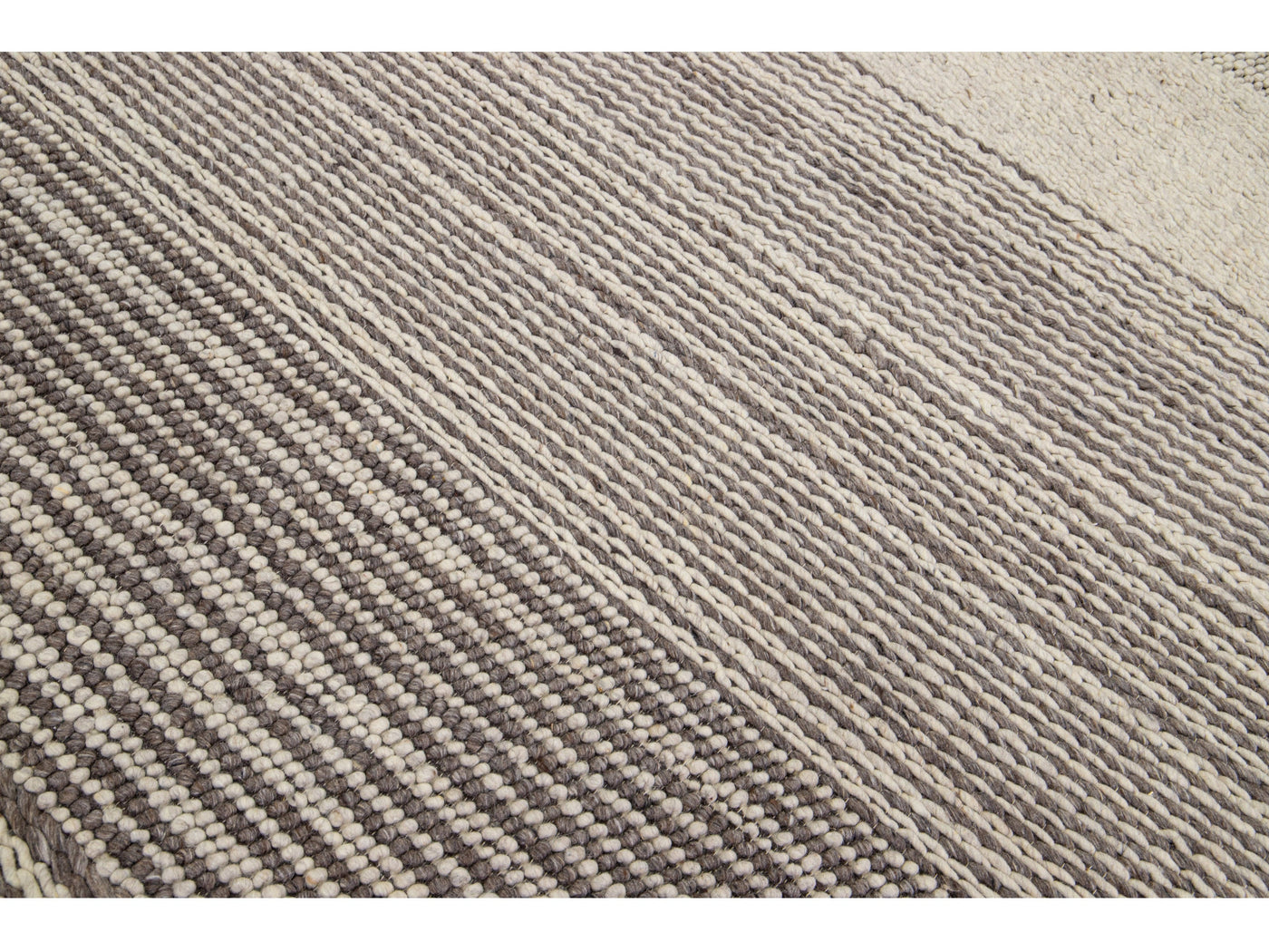 Modern Textured Wool Rug 8 X 10