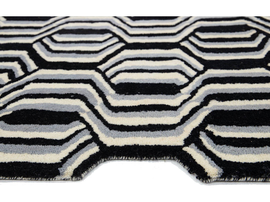 Modern Freestyle Wool Rug 8 X 10