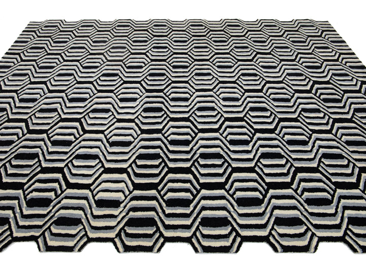 Modern Freestyle Wool Rug 8 X 10