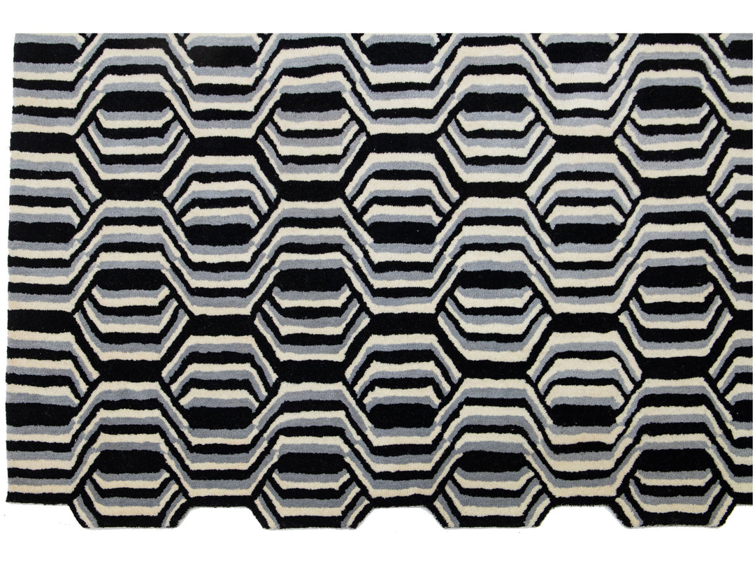 Modern Freestyle Wool Rug 8 X 10