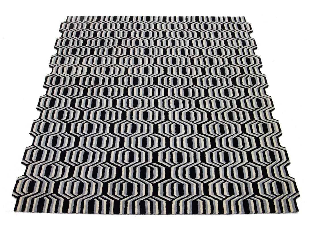 Modern Freestyle Wool Rug 8 X 10